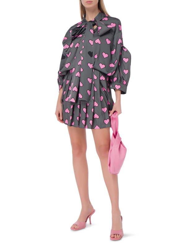 PIXEL HEART SCARF BOX DRESS\n