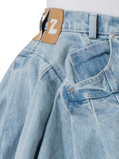 ACID DENIM PLEATED SKIRT BOX\n\n