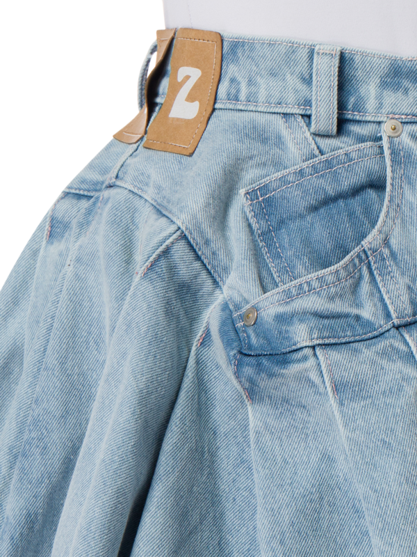 ACID DENIM PLEATED SKIRT BOX\n\n