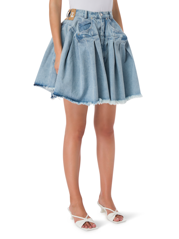 ACID DENIM PLEATED SKIRT BOX\n\n