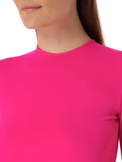 فستان مكشكش متوسط الطول مزين بالكريستال على شكل وردة