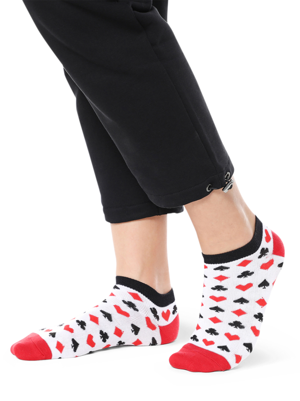 Printed White Socks