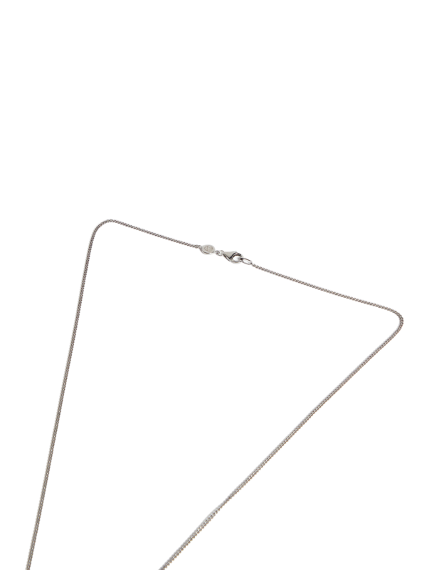 Gunmetal Skull Charm Necklace