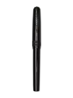 قلم حبر LGB روك سائل بريشة معدنية رفيعة بزخارف سوداء