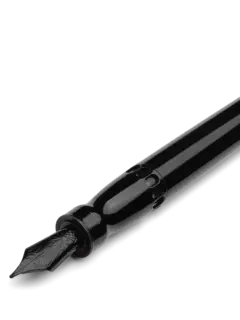 قلم حبر LGB روك سائل بريشة معدنية رفيعة بزخارف سوداء