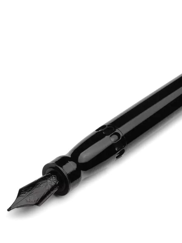 قلم حبر LGB روك سائل بريشة معدنية رفيعة بزخارف سوداء