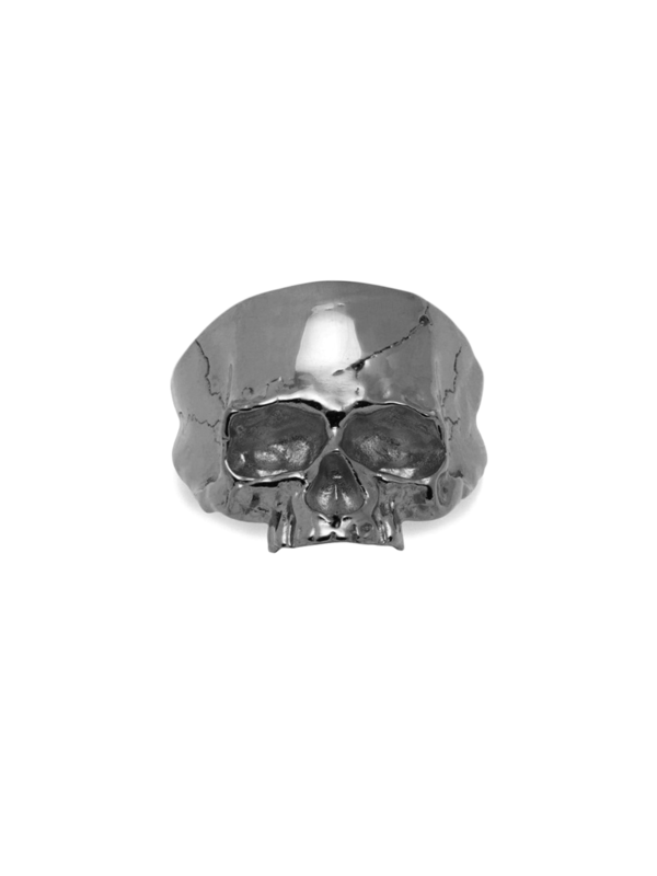 Disfigured Medius Skull Ring