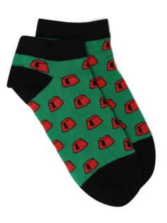 Printed Green Socks