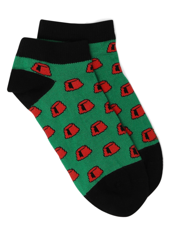 Printed Green Socks