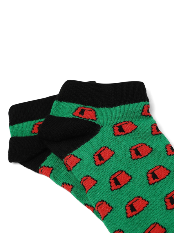 Printed Green Socks