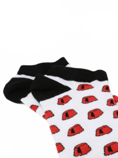 White Ankle-length Socks