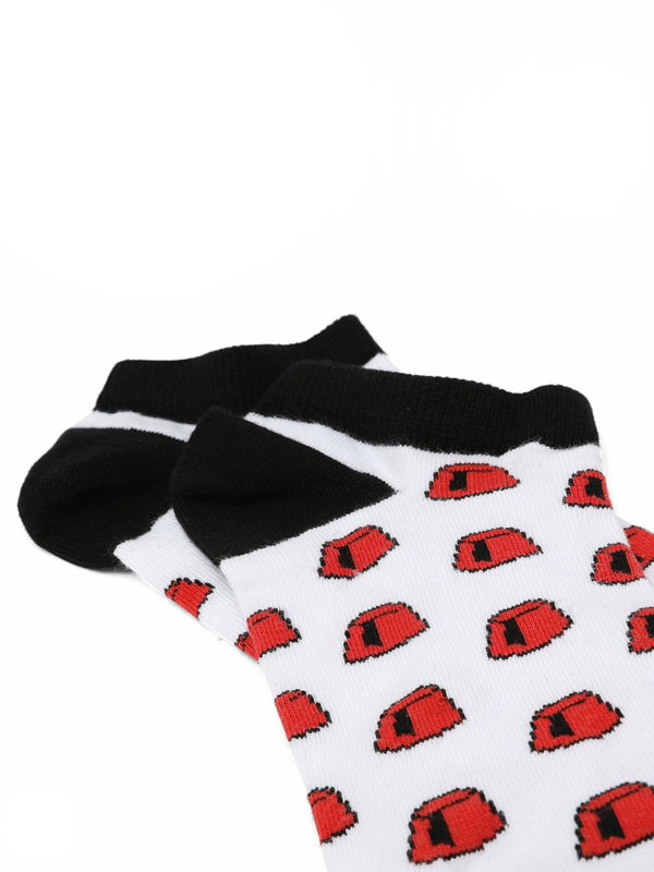 White Ankle-length Socks