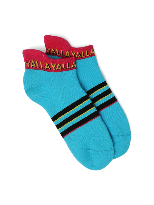 Printed Blue Socks