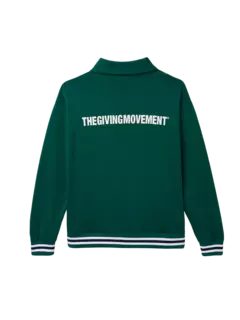 سويت شيرت كبير الحجم بسحاب قصير وطبعة بنمط جامعي:Staged:thatProductCatalog