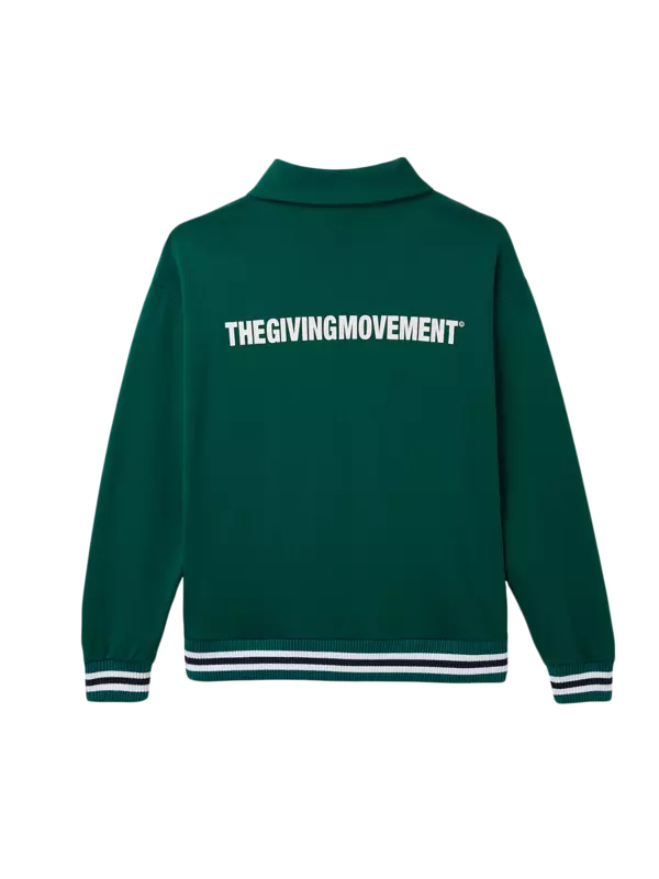 سويت شيرت كبير الحجم بسحاب قصير وطبعة بنمط جامعي:Staged:thatProductCatalog