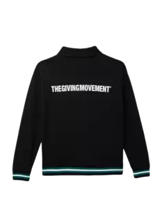 سويت شيرت كبير الحجم بسحاب قصير وطبعة بنمط جامعي:Staged:thatProductCatalog