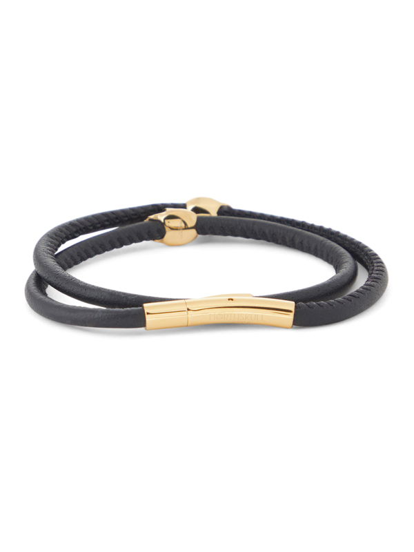 Black/Gold Wrap Bracelet