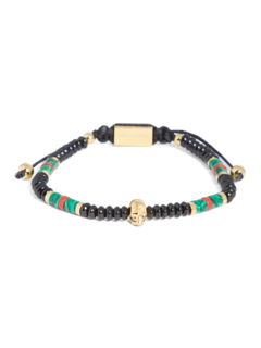 Multicolour/Black/Gold Marcrame Bracelet