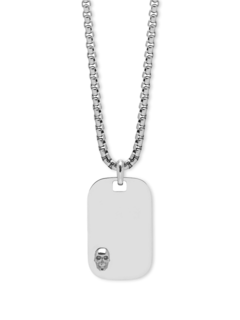 Atticus Skull Id Tag Necklace