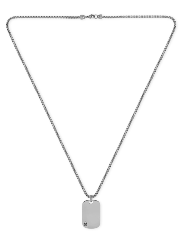 Atticus Skull Id Tag Necklace