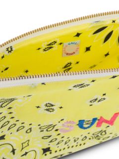 Zipped pouch pale yellow SUN