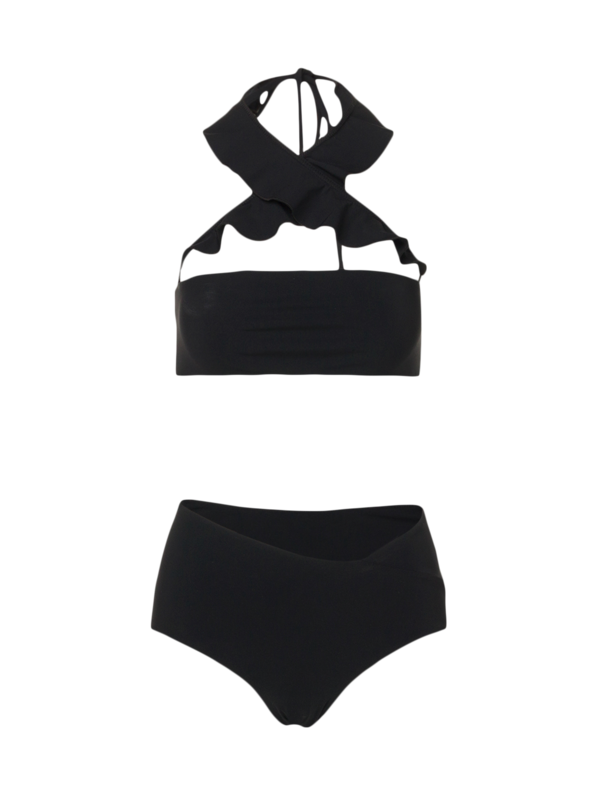 Ruffle Neck Bikini