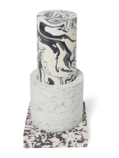 Black & White Swirl Mortar and Pestle