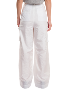 Crispy Nylon Pleated Cargo Pants