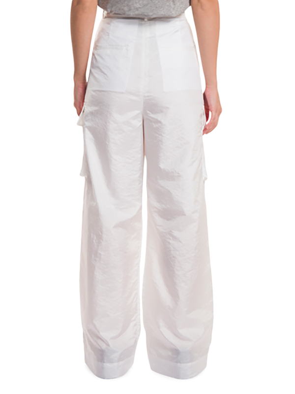 Crispy Nylon Pleated Cargo Pants