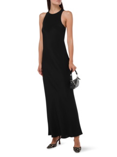 فستان طويل من الحرير ب4 طبقات