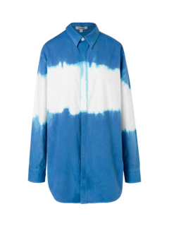 قميص صيفي بأكمام طويلة مصبوغ بطريقة الربط