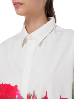 قميص صيفي بأكمام طويلة مصبوغ بطريقة الربط