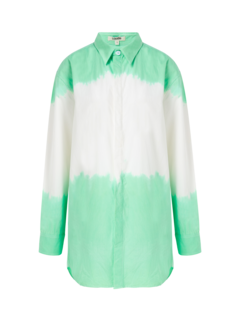 قميص صيفي بأكمام طويلة مصبوغ بطريقة الربط