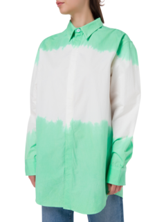 قميص صيفي بأكمام طويلة مصبوغ بطريقة الربط