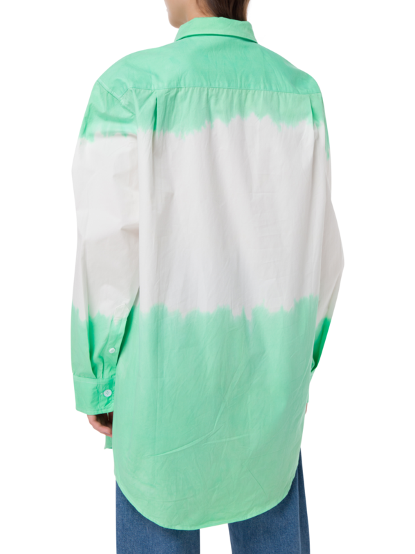 قميص صيفي بأكمام طويلة مصبوغ بطريقة الربط