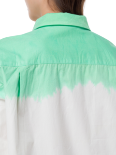 قميص صيفي بأكمام طويلة مصبوغ بطريقة الربط