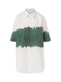 قميص صيفي بأكمام قصيرة مصبوغ بطريقة الربط