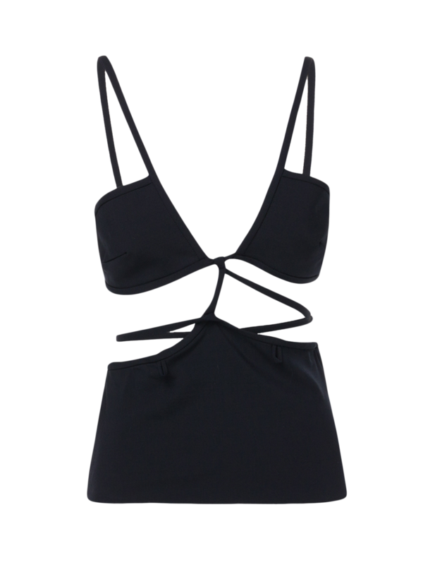 Cross Bandeau Tie Top