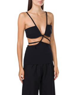 Cross Bandeau Tie Top