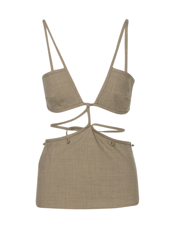 Cross Bandeau Tie Top