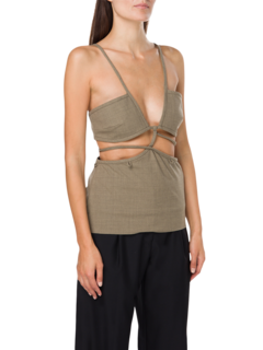 Cross Bandeau Tie Top