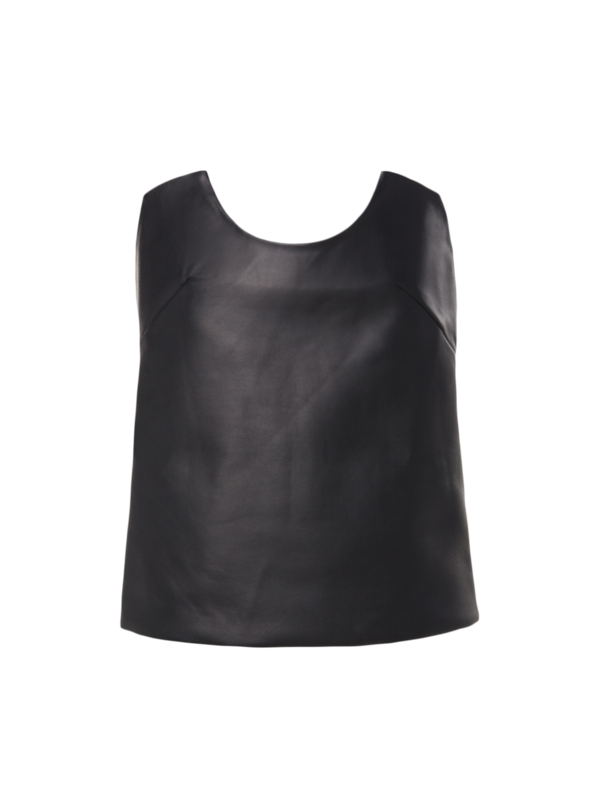 Half Moon Leather Bustier