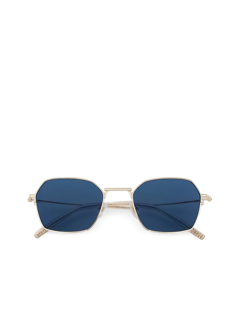Round frame tinted lenses sunglasses