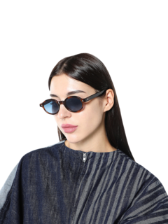 Blue Oval Sunglasses