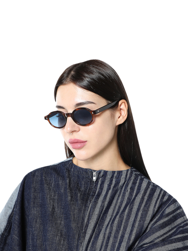 Blue Oval Sunglasses