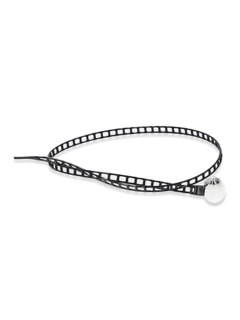 Black Tag Lock Bracelet