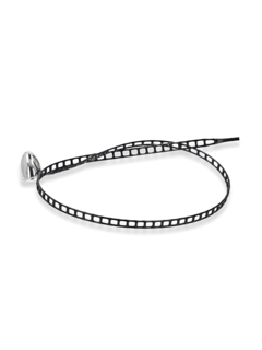 Black Tag Lock Bracelet