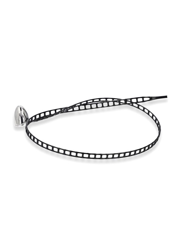 Black Tag Lock Bracelet