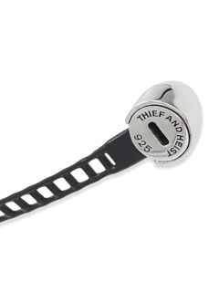 Black Tag Lock Bracelet