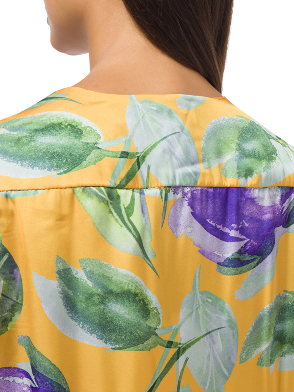 WRAP ROMAN PURPLE FLOWER